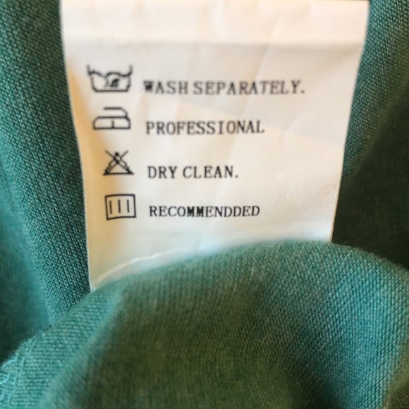 Nora Cora sea green jersey midi dress size L - Picture 6 of 7